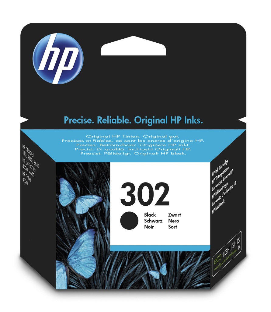 [888793803035] HP 302 Black Original Ink Cartridge