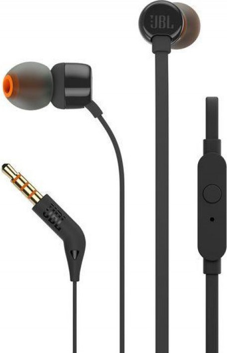 [1200130022722] JBL TUNE110E In-ear Handsfree με Βύσμα 3.5mm Μαύρο
