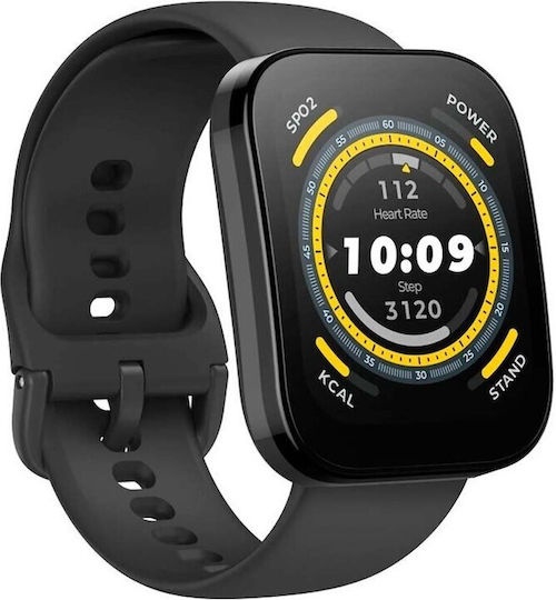 [6972596106814] Amazfit Bip 5 46mm Smartwatch με Παλμογράφο (Soft Black)