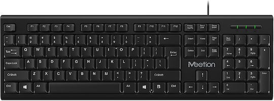 [6970344732575] Meetion MT-K100 Πληκτρολόγιο Αγγλικό US