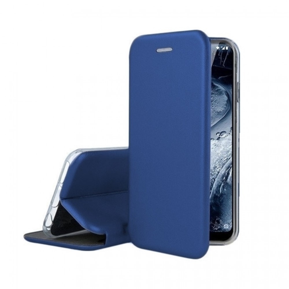 [130807] Oem Θήκη Βιβλίο Smart Magnet Elegance Για Samsung Galaxy S21 Ultra 5G Μπλε