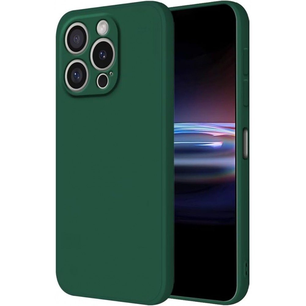 Oem Θήκη Σιλικόνης Matt 1,5 mm Για Apple iPhone 16 Pro Max 5G 6,9" Σκούρο - Πράσινο