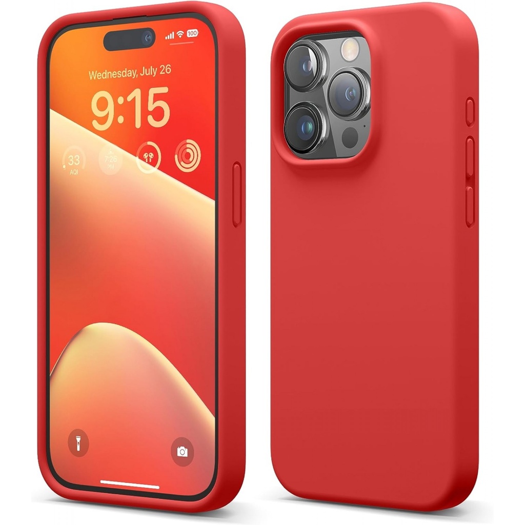 Oem Θήκη Σιλικόνης Soft 2.0 mm Για Apple iPhone 15 Pro 5G 6,1" μπορντό