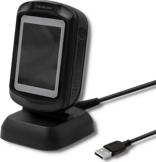 [5901878508641] Qoltec Scanner Παρουσίασης Ενσύρματο με Δυνατότητα Ανάγνωσης 2D και QR Barcodes