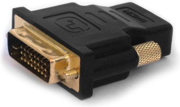 [5901986040002] Savio CL-21 cable interface/gender adapter DVI(24+1) HDMI Black