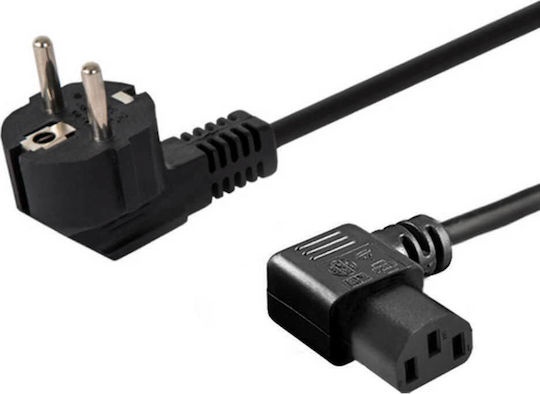 [5901986044109] Savio Schuko - IEC C13 Cable 1.2m Μαύρο CL-115