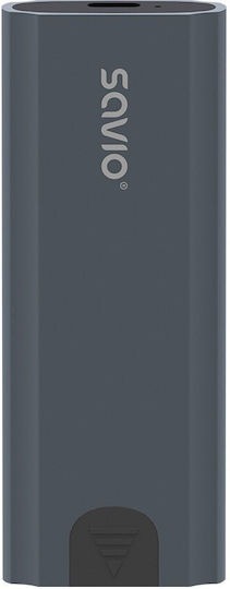 [5901986048183] Savio Θήκη για Σκληρό Δίσκο M.2 SATA III NVME με σύνδεση Type-C σε Γκρι χρώμα