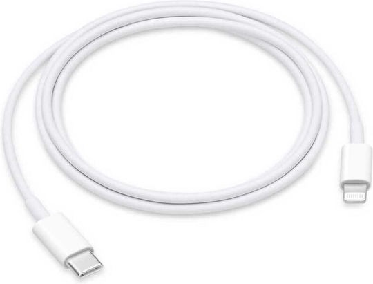 [195949085611] Apple USB-C to Lightning Cable Λευκό 1m (MUQ93ZM/A)
