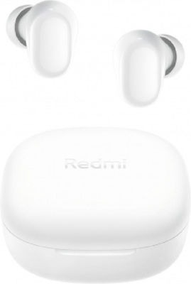 [6941812791271] Xiaomi Redmi Buds 6 Play Bluetooth Handsfree Ακουστικά με Θήκη Φόρτισης Λευκά