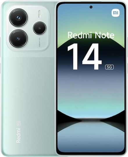 [6932554405489] Xiaomi Redmi Note 14 NFC 5G Dual SIM (6/128GB) Coral Green