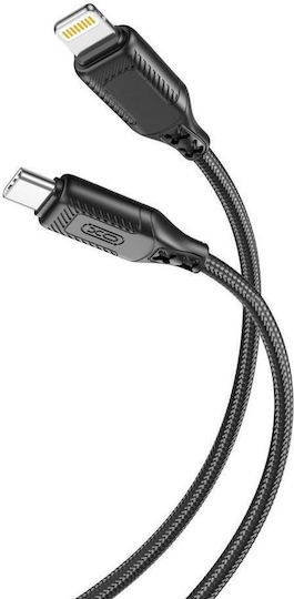 [6920680834235] XO NB-Q236A USB-C to Lightning Cable 27W Μαύρο 1m (XO-NB236A-BK)