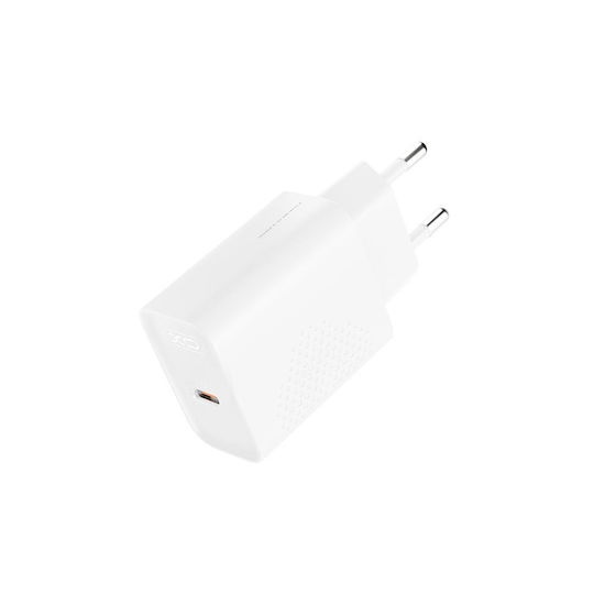 [6975837587120] XO Φορτιστής με Θύρα USB-C 30W Power Delivery Λευκός (L162)
