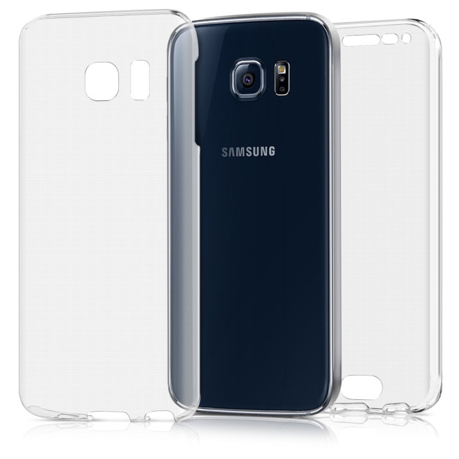 Διάφανη Θήκη Σιλικόνης Full Body Samsung Galaxy S6 Edge