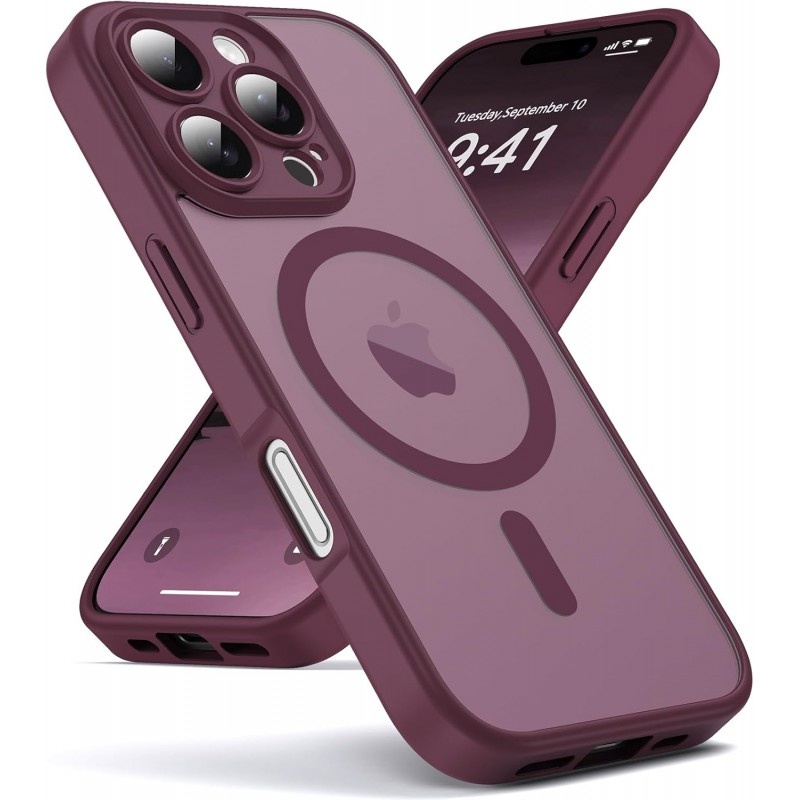 Θήκη Back Cover Electro Magsafe για Apple iPhone 13 Pro Max 6.7" Μπορντό
