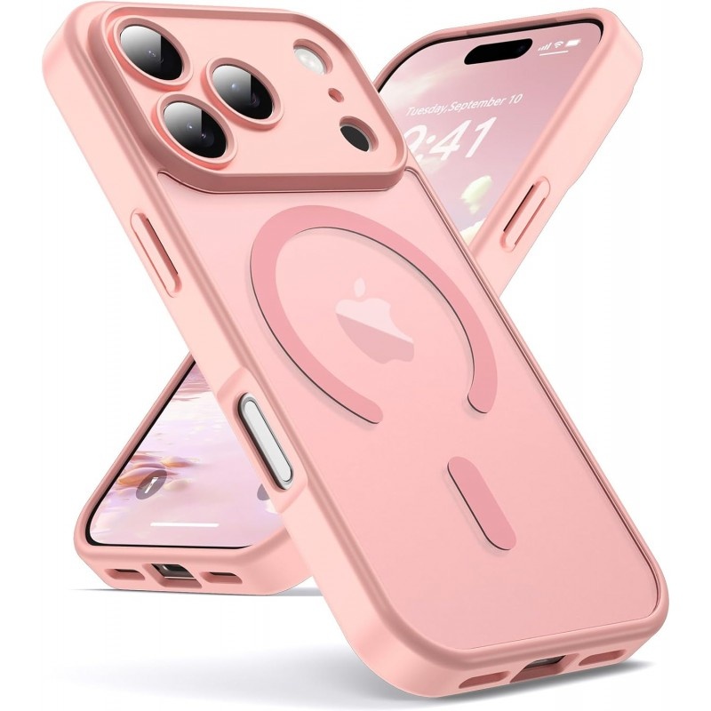 Θήκη Back Cover Electro Magsafe Ημιδιαφανή Για Apple iPhone 17 Pro Max 5G 6,9" Ροζ