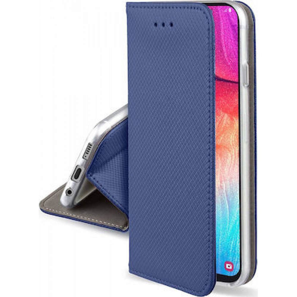 [151092] Θήκη Book Smart Magnet Για Xiaomi Redmi Note 13 4G Μπλε ΣΚΟΥΡΟ
