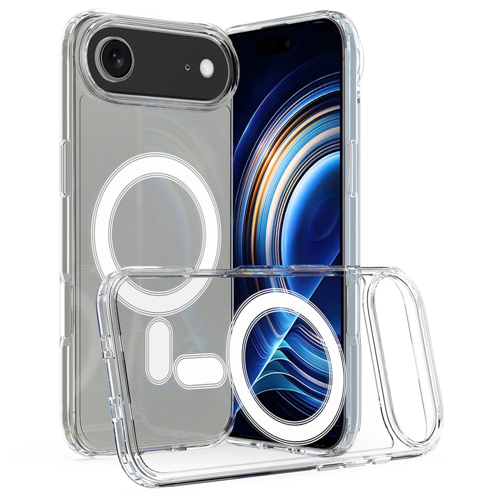 [155463] Θήκη TPU & PC Ultra Hybrid Mag Magsafe φορτιστή Για Apple iPhone 17 Air 5G 6,6" Διάφανο