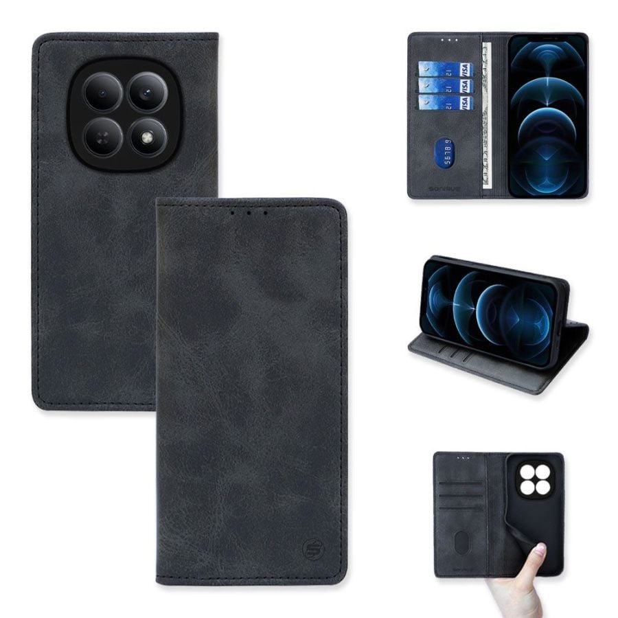 Θήκη Πορτοφόλι Vintage Magnet Wallet Sonique Xiaomi ΜαύροRedmi Note 15 4G / Redmi Note 15 5G / Poco M8 5G Μ