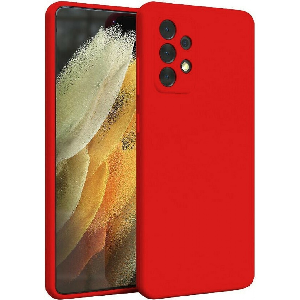 Θήκη Σιλικόνης Matt 1,2 mm Για Samsung Galaxy A53 5G Κόκκινο