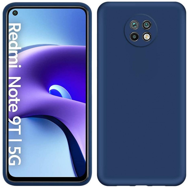 Θήκη Σιλικόνης Matt 1,2 mm Για Xiaomi Redmi Note 9T 5G ΜΠΛΕ ΣΚΟΥΡΟ