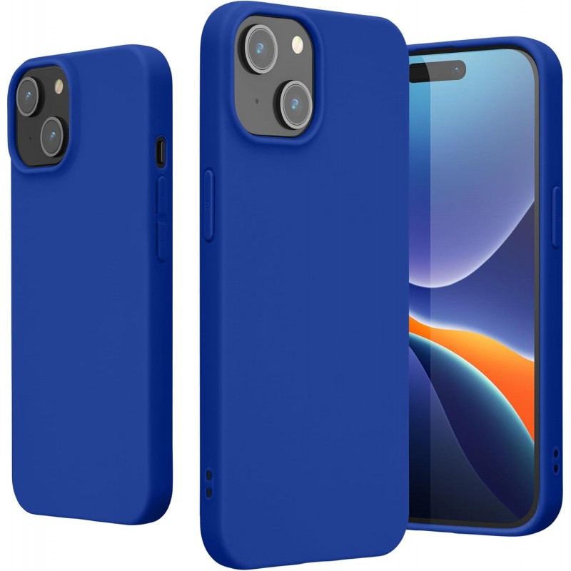 Θήκη Σιλικόνης για iPhone 13 Ανοιχτό Μπλε