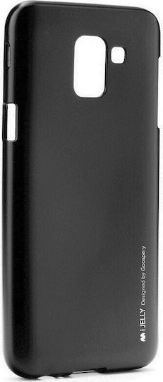 Θήκη Σιλικόνης για Samsung J6 Plus 2018 μαύρη