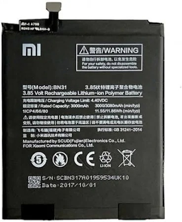 BATTERY XIAOMI REDMI NOTE 5A BN31 OEM