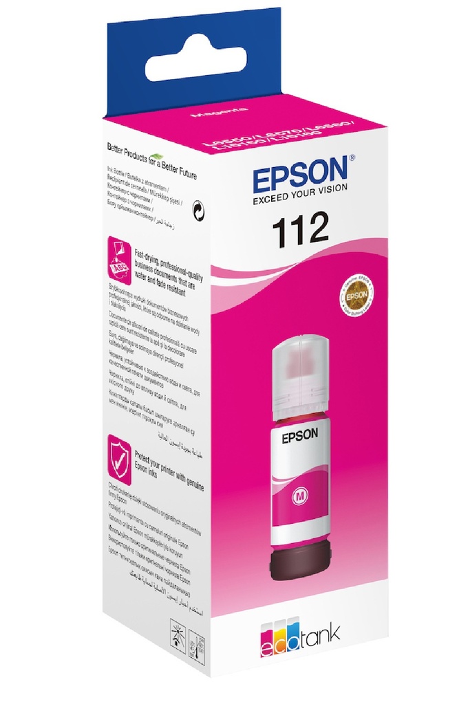Epson 112 Μελάνι Εκτυπωτή InkJet Ματζέντα (C13T06C34A)