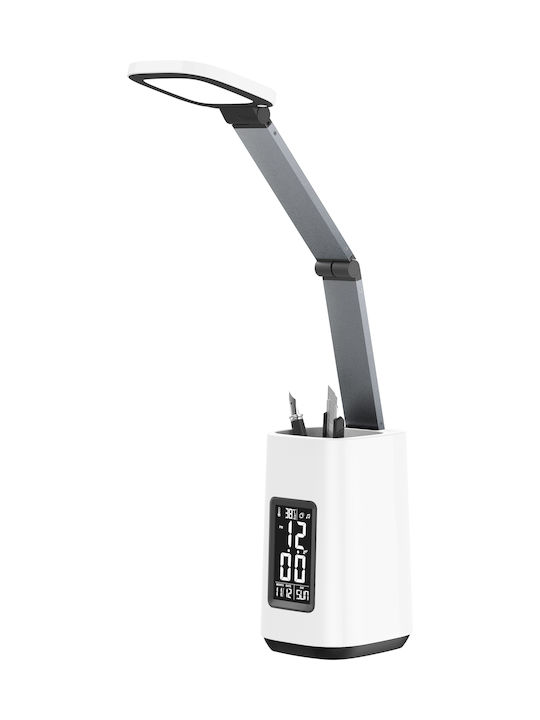 [5901443120698] Active Jet Φωτιστικό Γραφείου LED με Σπαστό Βραχίονα σε Λευκό Χρώμα